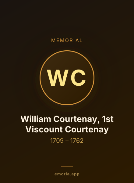 Memorial portrait of William Courtenay, 1st Viscount Courtenay