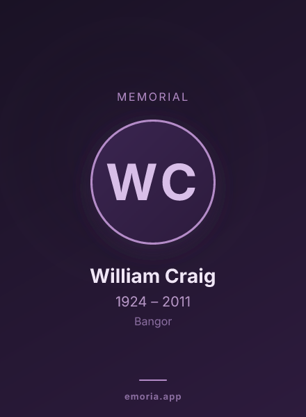 Memorial portrait of William Craig