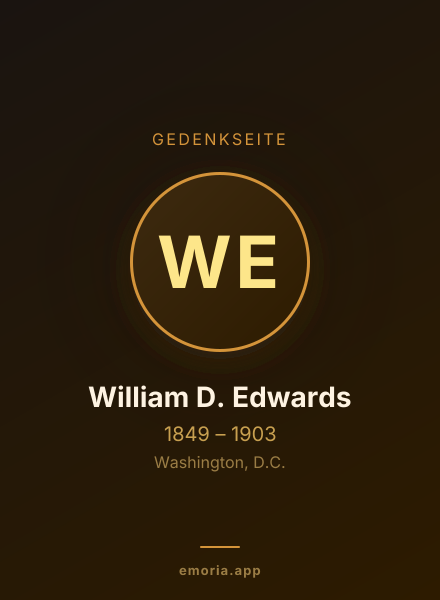 Gedenkportrait von William D. Edwards