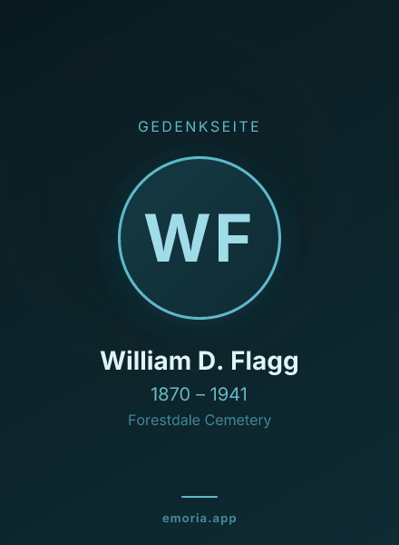 Gedenkportrait von William D. Flagg