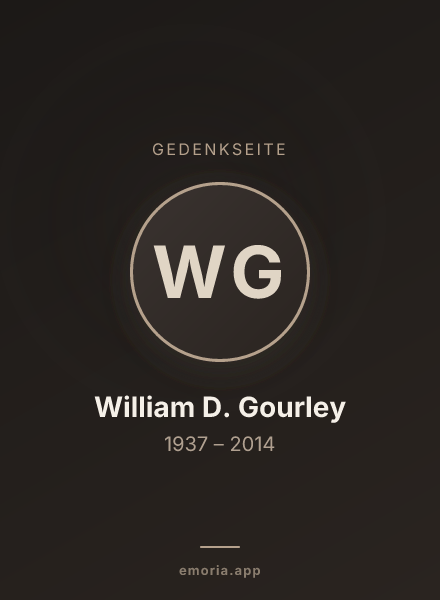 Gedenkportrait von William D. Gourley