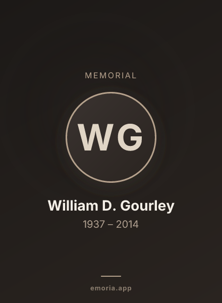 Memorial portrait of William D. Gourley