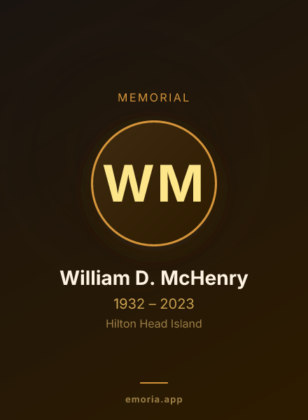 Memorial portrait of William D. McHenry