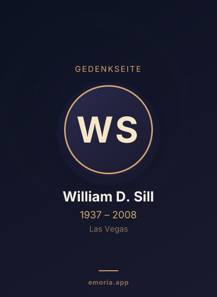 Gedenkportrait von William D. Sill