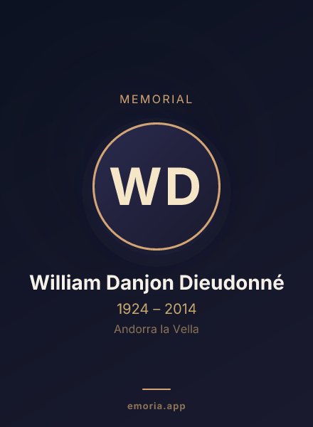 Memorial portrait of William Danjon Dieudonné