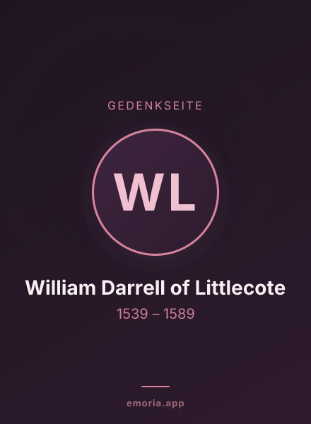 Gedenkportrait von William Darrell of Littlecote