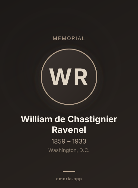 Memorial portrait of William de Chastignier Ravenel