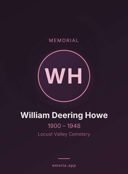 Memorial portrait of William Deering Howe