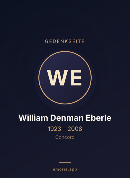 Gedenkportrait von William Denman Eberle