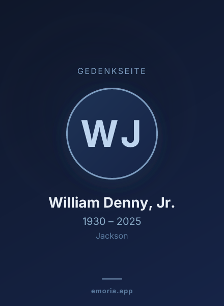 Gedenkportrait von William Denny, Jr.