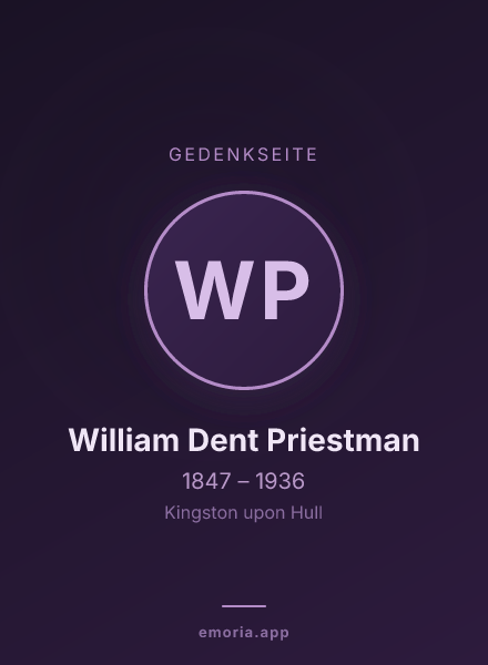 Gedenkportrait von William Dent Priestman