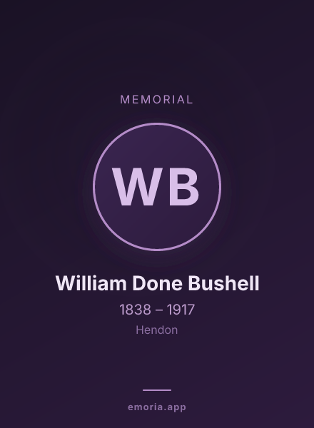 Memorial portrait of William Done Bushell