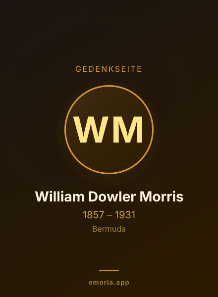 Gedenkportrait von William Dowler Morris