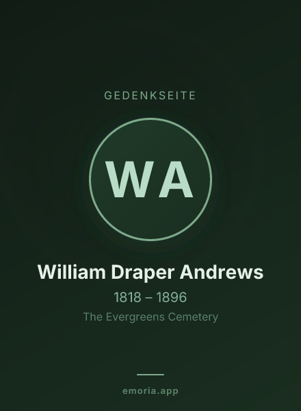 Gedenkportrait von William Draper Andrews
