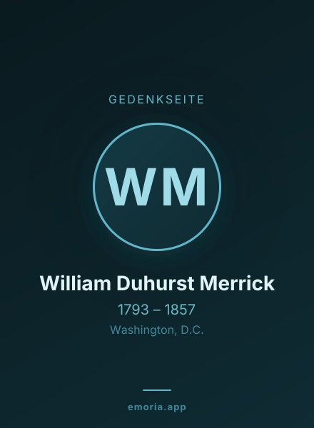 Gedenkportrait von William Duhurst Merrick