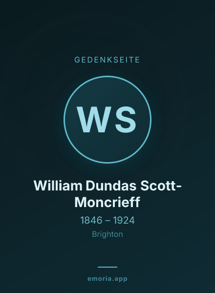 Gedenkportrait von William Dundas Scott-Moncrieff