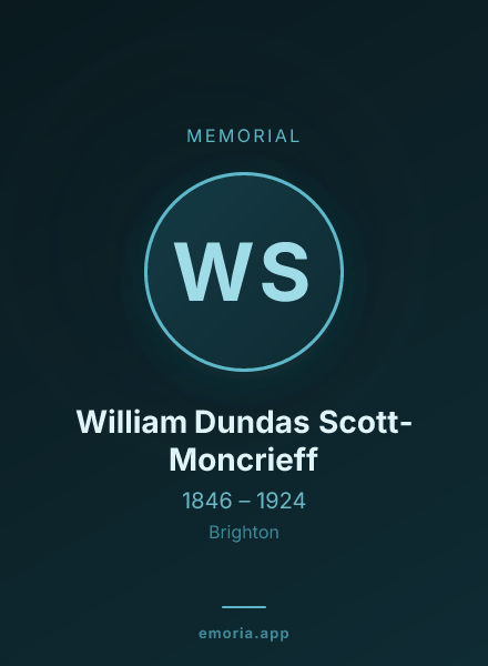 Memorial portrait of William Dundas Scott-Moncrieff