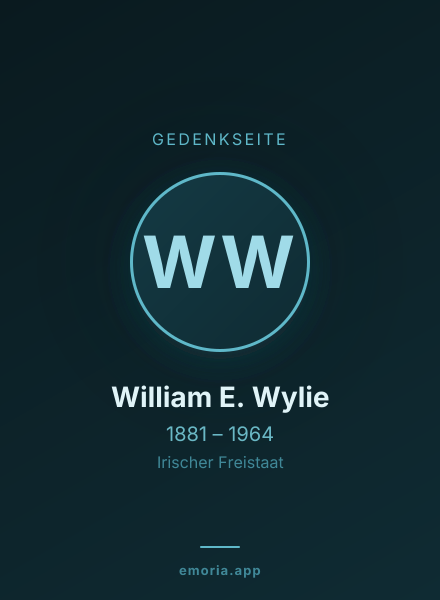 Gedenkportrait von William E. Wylie