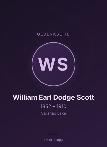 Gedenkportrait von William Earl Dodge Scott