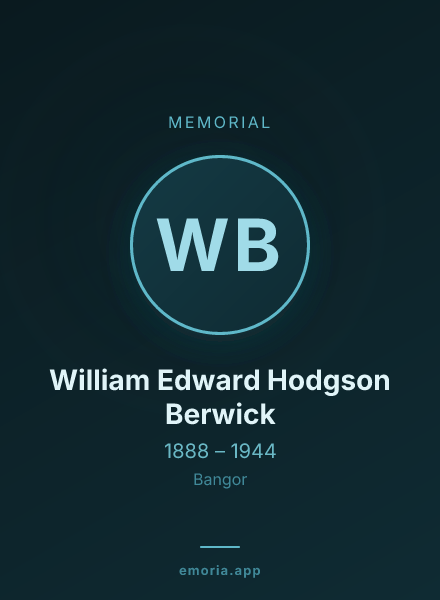 Memorial portrait of William Edward Hodgson Berwick