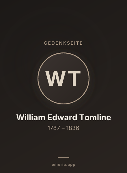 Gedenkportrait von William Edward Tomline