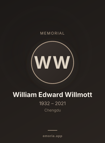 Memorial portrait of William Edward Willmott