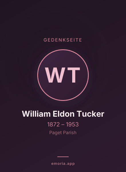 Gedenkportrait von William Eldon Tucker