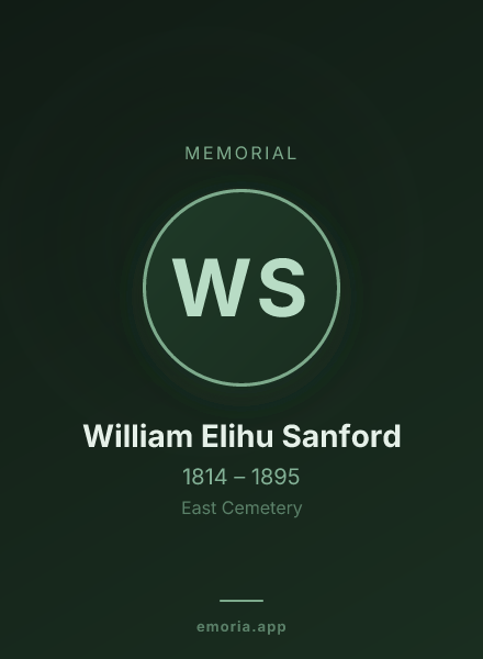 Memorial portrait of William Elihu Sanford