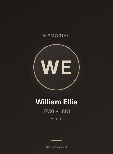 Memorial portrait of William Ellis