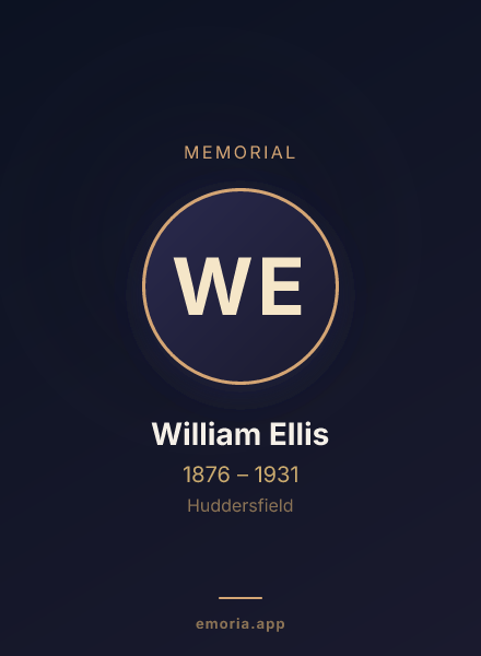 Memorial portrait of William Ellis