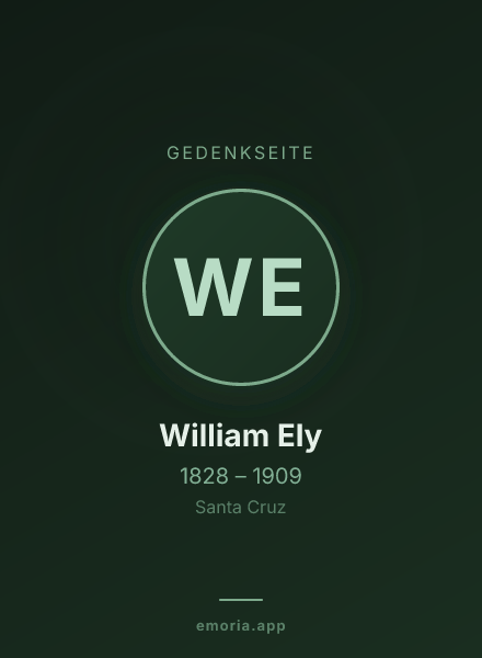Gedenkportrait von William Ely