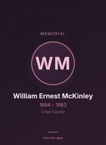 Memorial portrait of William Ernest McKinley