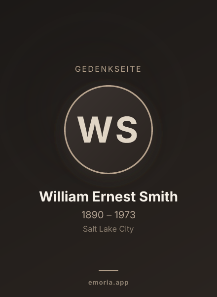 Gedenkportrait von William Ernest Smith