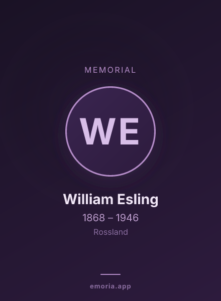 Memorial portrait of William Esling