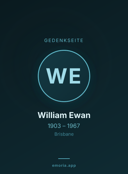 Gedenkportrait von William Ewan
