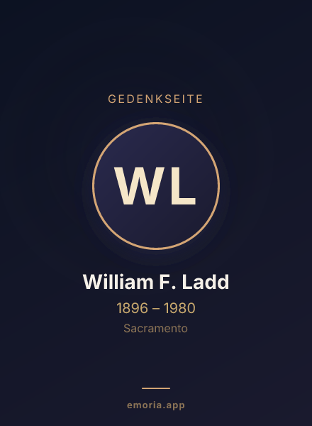 Gedenkportrait von William F. Ladd