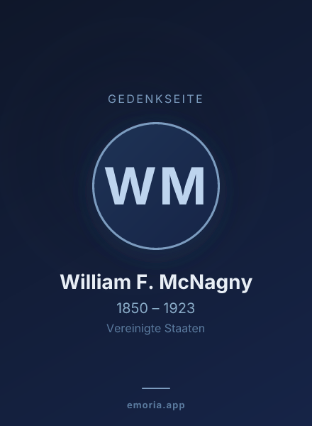 Gedenkportrait von William F. McNagny