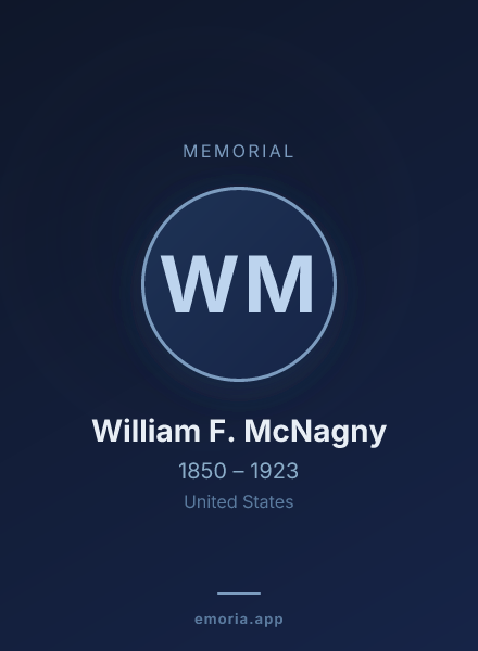 Memorial portrait of William F. McNagny