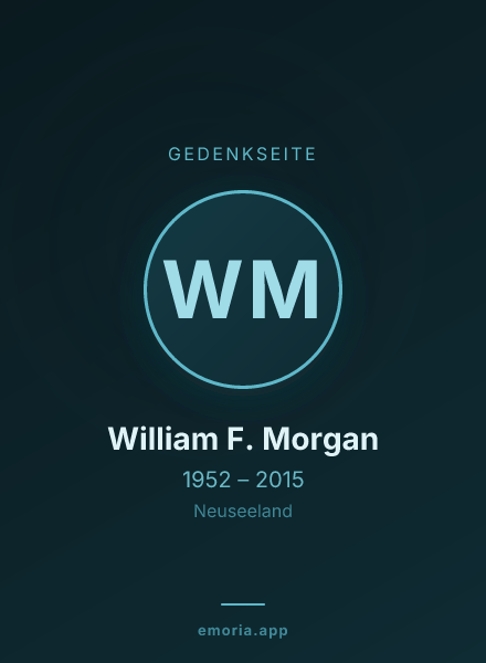 Gedenkportrait von William F. Morgan