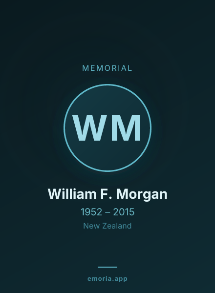 Memorial portrait of William F. Morgan