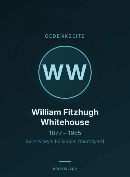 Gedenkportrait von William Fitzhugh Whitehouse