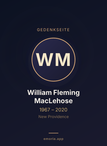 Gedenkportrait von William Fleming MacLehose