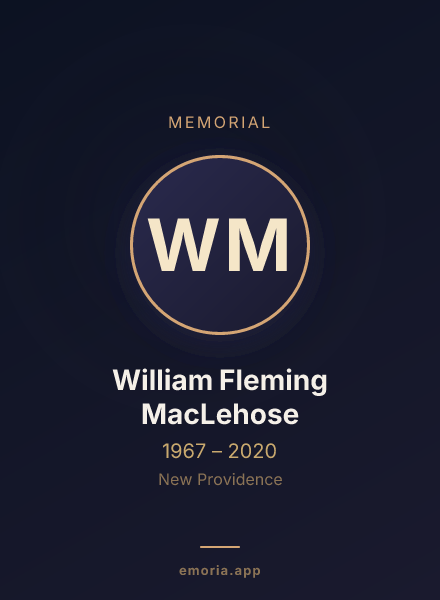 Memorial portrait of William Fleming MacLehose
