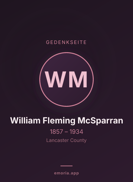 Gedenkportrait von William Fleming McSparran