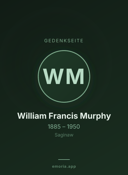 Gedenkportrait von William Francis Murphy