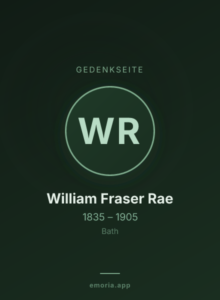 Gedenkportrait von William Fraser Rae
