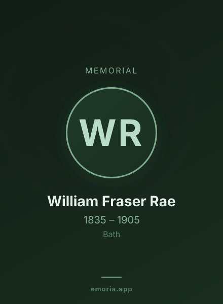 Memorial portrait of William Fraser Rae