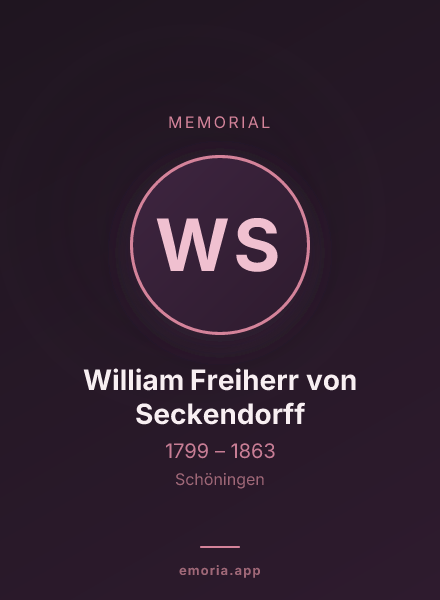 Memorial portrait of William Freiherr von Seckendorff