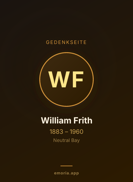 Gedenkportrait von William Frith
