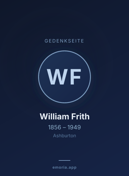 Gedenkportrait von William Frith